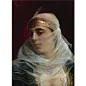 希腊画家Theodoros Ralli（1852-1909）的作品《土耳其女人》。