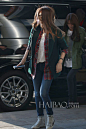少女时代组合成员郑秀妍 (Jessica) 2013年10月26日韩国金浦机场街拍