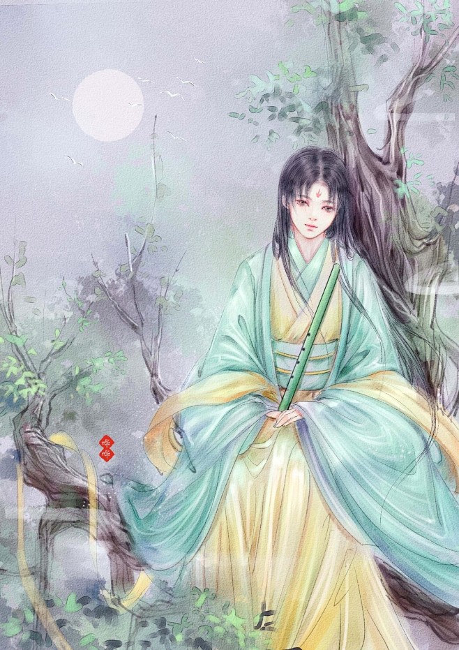 淮竹_哗哗huahua哗哗__插画师作品...