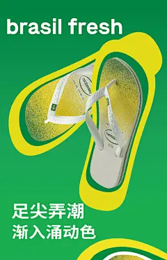 Havaianas哈唯纳Brasil Fresh夹脚人字拖外穿防滑平底情侣夏海边-tmall.com天猫