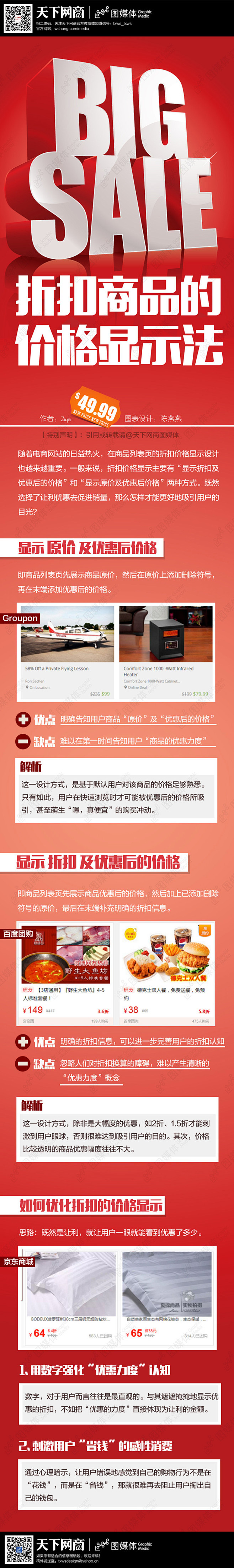 优惠价格显示的技巧
