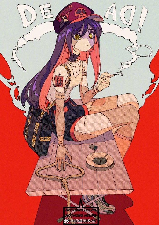 上世纪复古风色块搭配人物插画师漫画设计师...