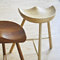 丹麦设计原木吧椅，矮凳