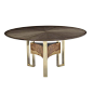 Starre Dining Table - Round : Donghia, Inc. has consistently reflected the dynamic and innovative approach to design that its founder, Angelo Donghia, was renowned for.
Donghia's collections of furniture, textiles, wallcoverings, lighting and accessories