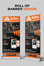 This was a Roll Up Banner Design for Mobile Gym App.  The measurement was 33x80in with bleed are. The color mode was CMYK with 300DPI Print Ready FIles. Visit my link to Get a Design for Your Firm.   #rollupbanner #MobileGym #app #bannerads #gymbanner #co