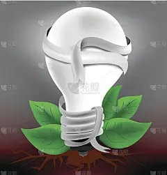 灯光白叶绿自然