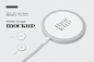 圆形无线充电器模型品牌logo设计贴图ps样机素材模板 2psd图片