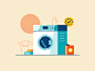 Laundry environment water detergent flat illustration laundry machine washing bathroom _色彩搭配_T202065 #率叶插件，让花瓣网更好用_http://ly.jiuxihuan.net/?yqr=17371438#