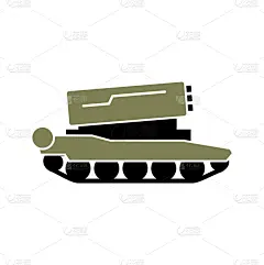 图标,军用车,插画,背景聚焦,炮,盔甲服,货物集装箱,收集