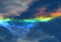 一种罕见的大气现象 感觉就像是有人把彩虹洒在了白云上 二次元感十足啊 美翻了！！！！！