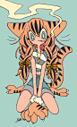 日本插画师 かねこ鮭 一组大长腿卡通插画

tum：kanekoshake