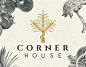 CORNER HOUSE - Branding : The CORNER HOUSE is a two-storey Black and White bungalow built in 1910 that is now a restaurant serving contemporary cuisine 'Gastro-Botanica' created by Chef Jason Tan. The brand is designed upon different inspirations –– EJH C