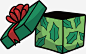 拆开的圣诞礼物矢量图高清素材 圣诞快乐 圣诞礼物 圣诞节 打开的礼盒 矢量png 绿色礼盒 矢量图 免抠png 设计图片 免费下载