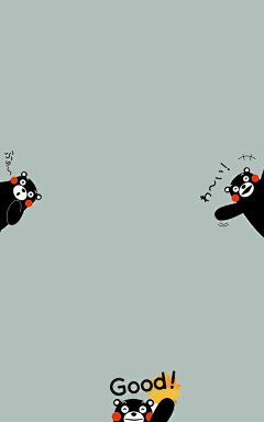 呆萌可爱熊本熊手机壁纸（800x1280）