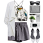 #set #fashion #fashionset #polyvore #polyvoreeditorial #2015 #shorts #fresh #classy