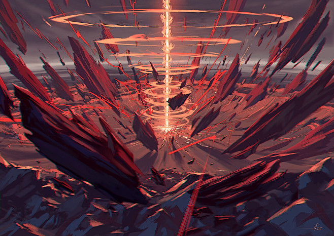 Commissioned - Cataclysm crater图片_美宣 | 插画图片素材-花瓣网