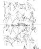 1000个武打人物姿势CG插画游戏手绘漫画临摹动作参考-淘宝网