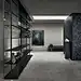 Modular glass and aluminium bookcase RED BARON by KNOLL_7
