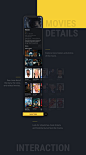 Impekable Concept Movie Mobile App : Impekable designed a Concept Movie app to create a delightful entertainment discovery process.