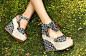 Summer Style Sweet Bow Open Toe Lace Wedge Sandals $12.30