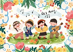 插画｜Let’s music - 小红书