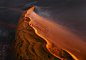 Aerial Photography Aerial dunes desert africa Namibia abstract fine art dune Landscape