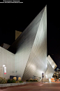 The Denver Art Museum at Night