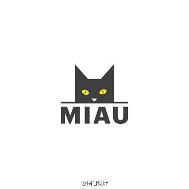 根据猫的剪影设计的logo。