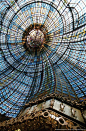 Paris, France... Interior view of the Grand Palais dome.: 