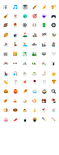 Emoticons (Emojis) for Mozilla Firefox : Emoticon icon design for Mozilla Firefox OS.