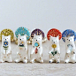 迷你动物园，艺术家 Danielle Pedersen 可爱的陶瓷小玩偶 ​​​​