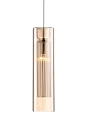 440701 – Single 2-tier Ribbed Inner Glass Pendant