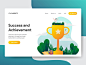 Success and Achievement Illustration Concept
