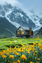 Glass House Surrounded by a Beautiful Landscape AI Artwork 18