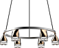 Pendel Cruz 6x5W warm wit gold - D-LIGHTZ | De shop