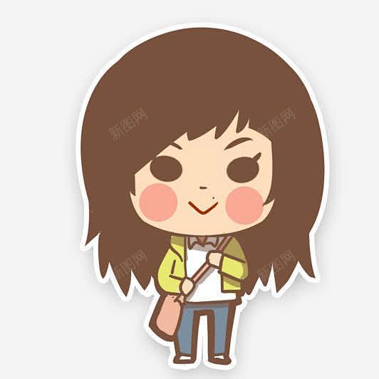 背包卡通女孩