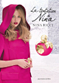 Nina Ricci La tentation de Nina Fragrance SS 2014, Frida Gustavsson by Peter Copping http://www.fashionone.com/news/2013/11/27/nina-ricci-laduree-launch-complementary-fragrance-macaron/: 