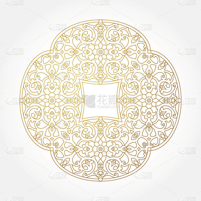 矢量复古模式在东方风格。