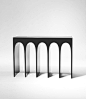 /// Console by Hervé Van der Straeten. Adding a bit of gothic architectural elements to a room: 