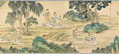 艺术与阅读 | 诗·文入画——品读中国书画中的古代文学_顾恺之 : 从早期绘画发挥其“成教化，助人伦”的功能之时，便有许多将文学作品转译成绘画作品的例子：东晋顾恺之所绘《女史箴图》便是根据西晋张华《女史箴》一文而作；流传下来的历代《孝经图》也是根据儒家十三经中的《孝经》…