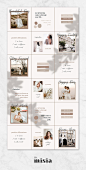 ins 商务模板 拼图 instagram puzzle templates