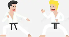跆拳道战斗姿势高清素材 元素 页面网页 平面电商 创意素材 png素材