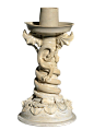 隋 白釉龙形烛台 美国克利夫兰博物馆藏