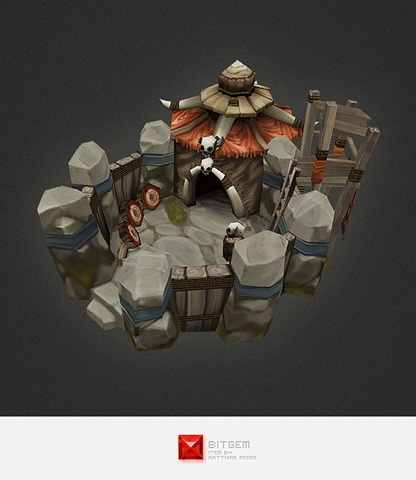 Low Poly RTS Orc Bar...