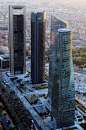 Vistas de las Cuatro Torres de Madrid, Spain 