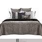 样板房间床上用品现代轻奢港式美式新中式咖色家用床品十二件套件-淘宝网