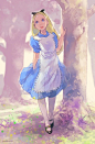 Tags: Risa Hibiki, Alice in Wonderland (Disney), Alice in Wonderland, Alice (Alice in Wonderland), Fanart, Disney, Mobile Wallpaper, Pixiv, Fanart From Pixiv