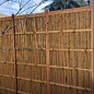 日式庭院竹子篱笆围栏室外碳化定制