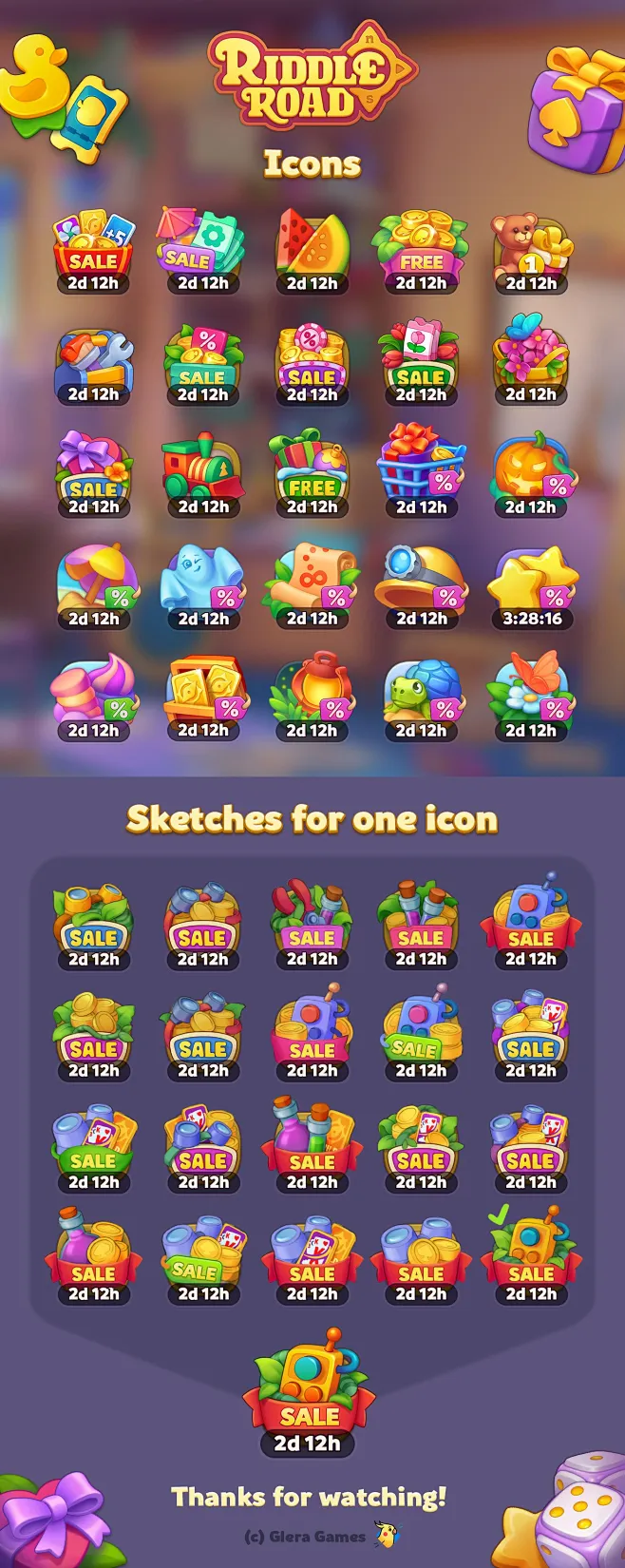 其中包括图片：Icons for Riddle Road-花瓣网