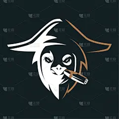 品牌名称,企鹅,分离着色,白色,男人,古老的,运动,艺术,复古,设计